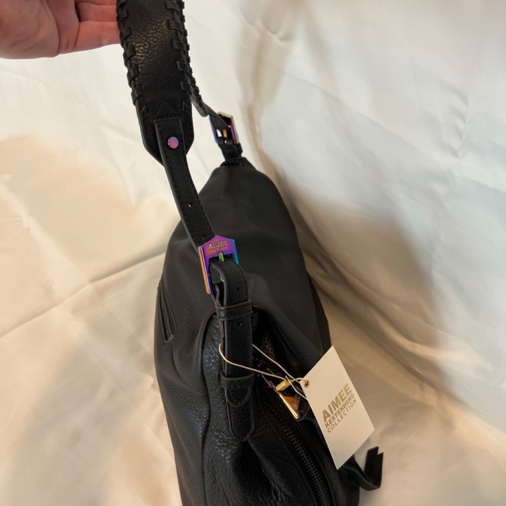 Aimee Kestenberg Bali Hobo Black with Multi-color Hardware *NWT* - Picture 4 of 12